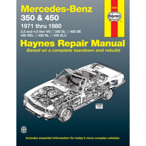 Haynes Publishing Group Mercedes-Benz 350 & 450 covering 350 SL Roadster, 450 SL/SLC Coupe & Roadster, 450 SE/SEL V8 Sedan (1971-1980) Haynes Repair Manual (USA) (häftad, eng)