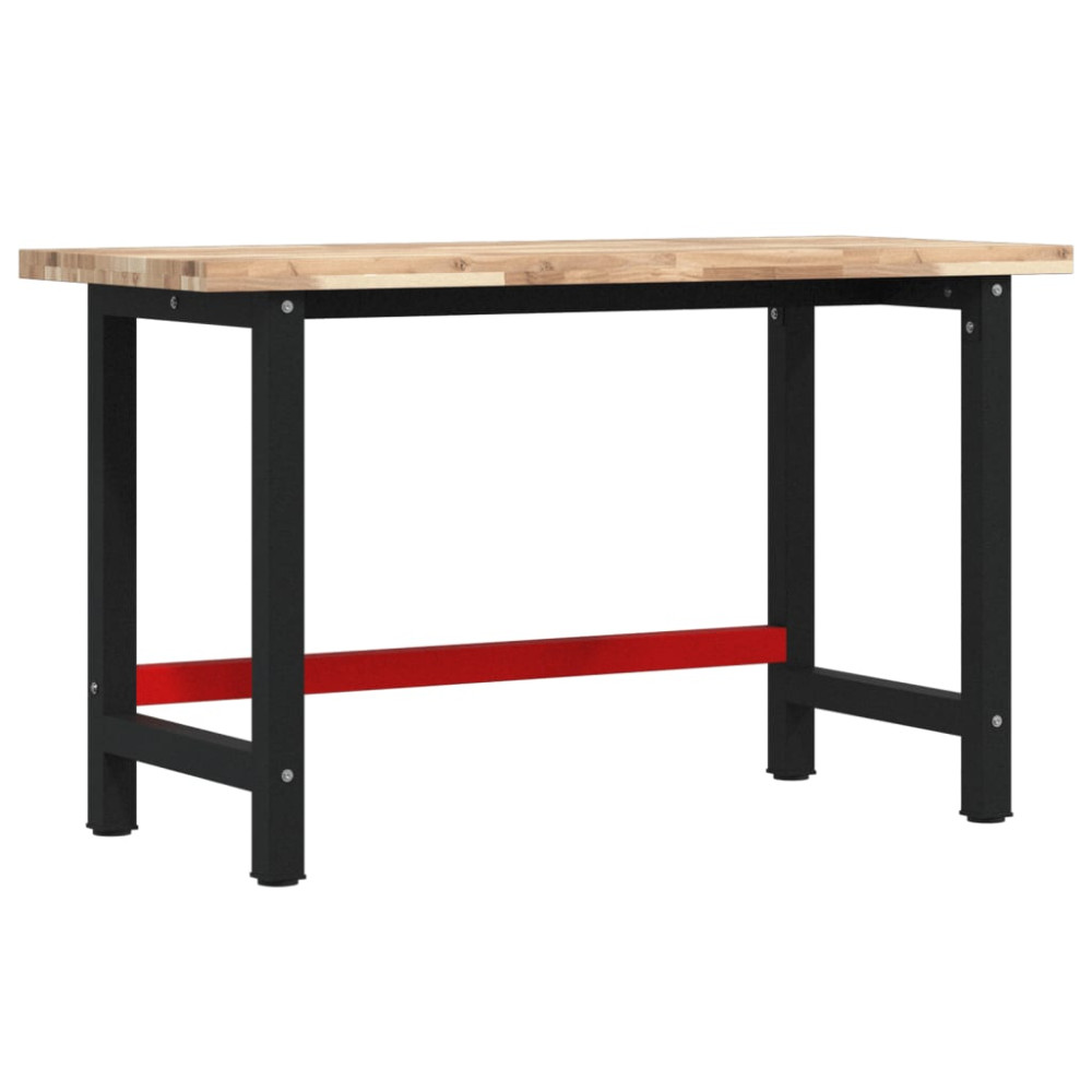 Produktbild för Arbetsbänk 140x60x83 cm massiv akacia rektangulär