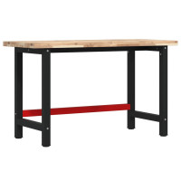 Produktbild för Arbetsbänk 140x60x83 cm massiv akacia rektangulär