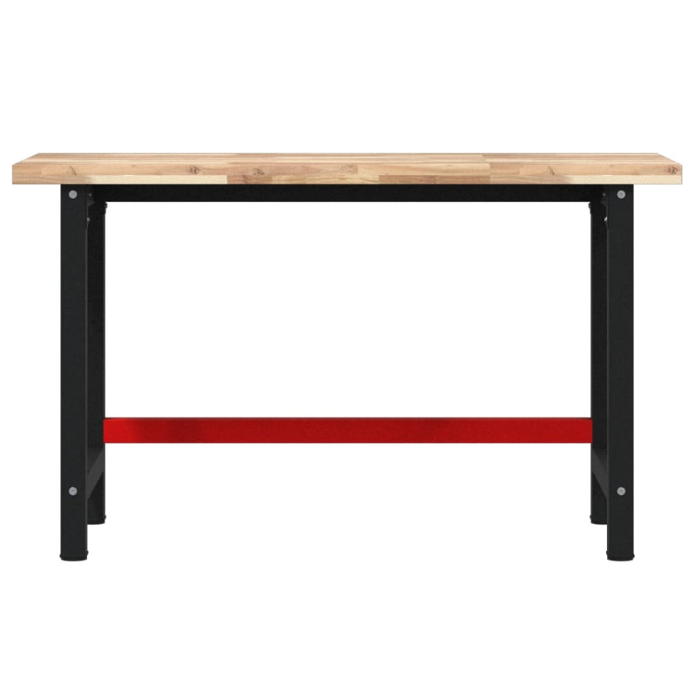 Produktbild för Arbetsbänk 140x60x83 cm massiv akacia rektangulär