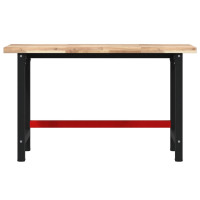 Produktbild för Arbetsbänk 140x60x83 cm massiv akacia rektangulär