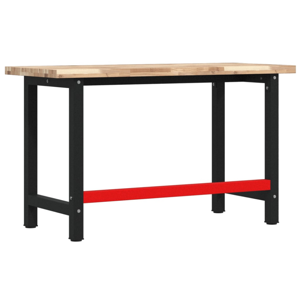 Produktbild för Arbetsbänk 140x60x83 cm massiv akacia rektangulär