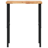 Produktbild för Arbetsbänk 80x60x(73-99,5) cm massiv akacia rektangulär