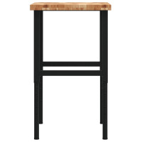 Produktbild för Arbetsbänk 80x60x(73-99,5) cm massiv akacia rektangulär