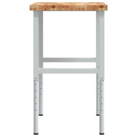 Produktbild för Arbetsbänk 100x60x(73-99,5) cm massiv akacia rektangulär