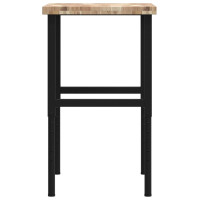Produktbild för Arbetsbänk 80x60x(73-99,5) cm massiv akacia rektangulär