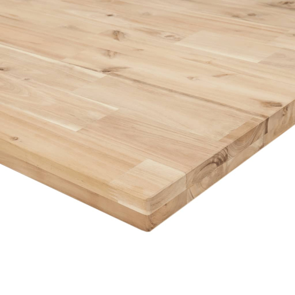 Produktbild för Arbetsbänk 80x60x(73-99,5) cm massiv akacia rektangulär