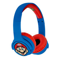 SUPERMARIO SUPER MARIO Hörlur Junior Bluetooth On-Ear 85dB Trådlös Blå Mario Icon