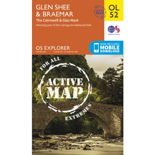 Ordnance Survey Glen Shee & Braemar, the Cairnwell & Glas Maol