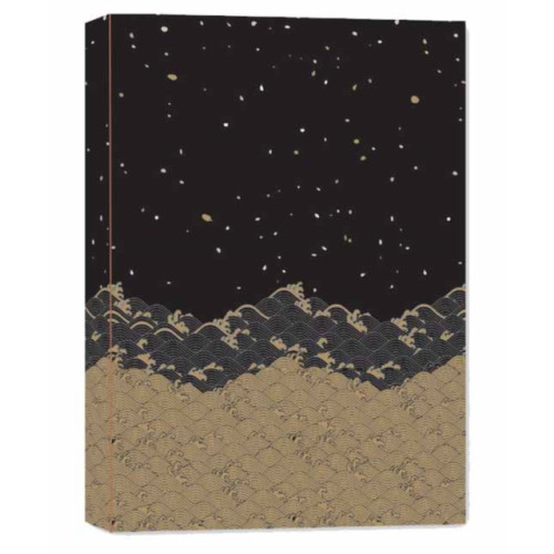 Golden Waves Dotted Hardcover Journal (inbunden, eng)