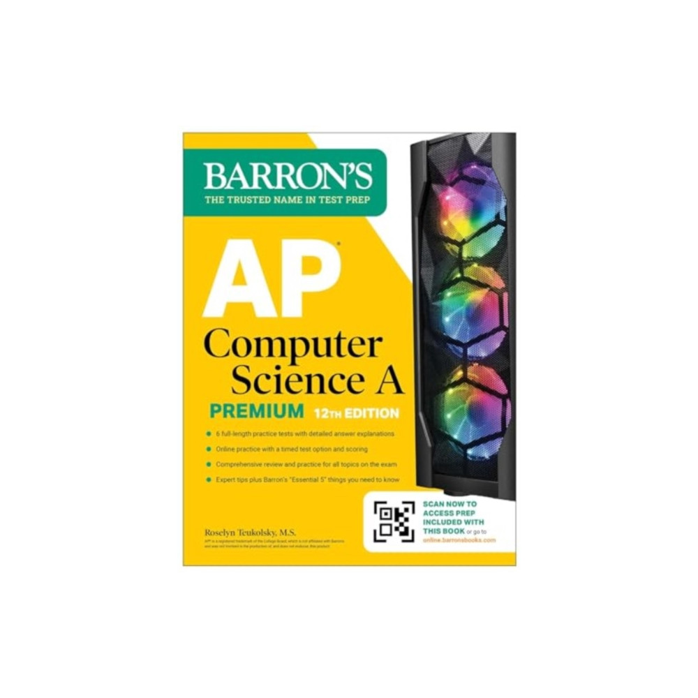 Produktbild för AP Computer Science A Premium, 12th Edition: Prep Book with 6 Practice Tests + Comprehensive Review + Online Practice (häftad, eng)