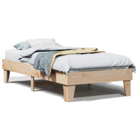 Produktbild för Sängram utan madrass 90x190 cm massiv furu