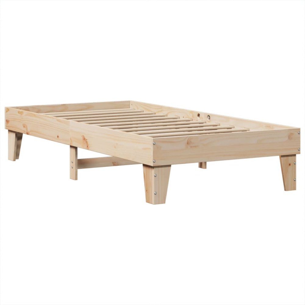 Produktbild för Sängram utan madrass 90x190 cm massiv furu