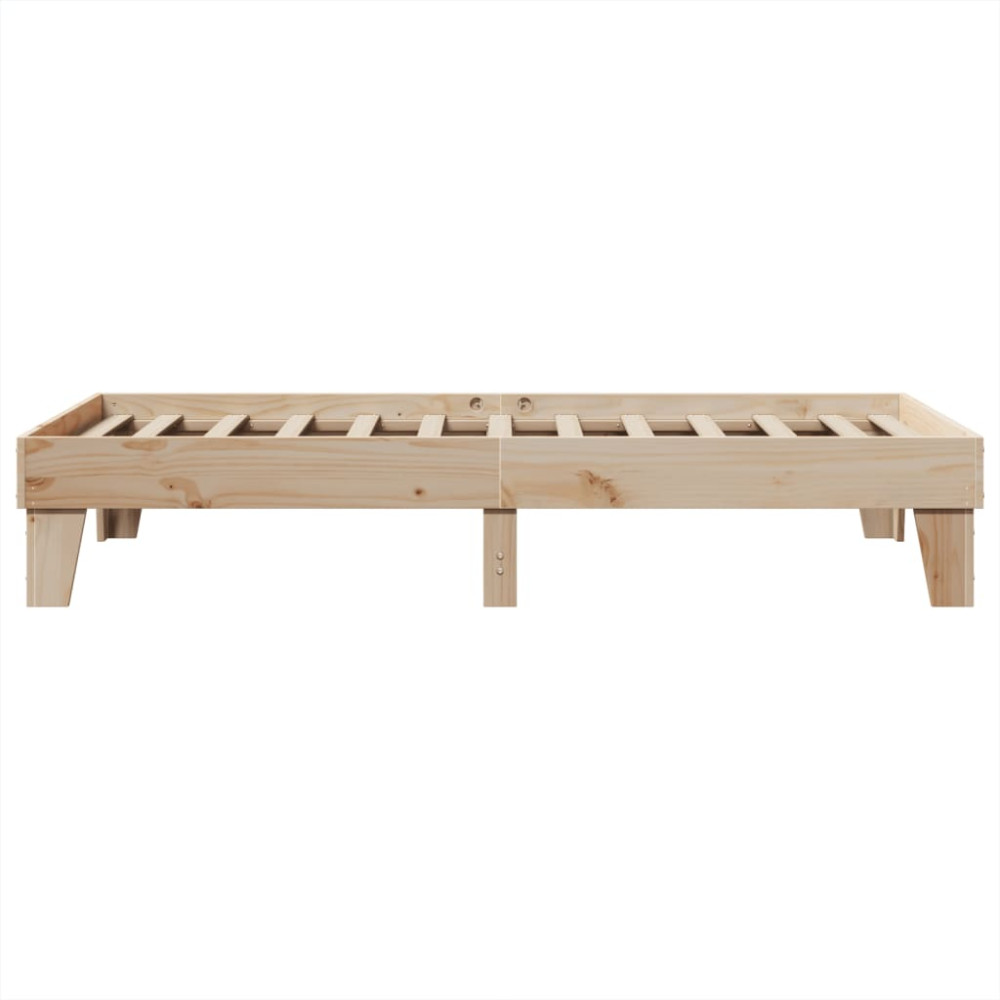 Produktbild för Sängram utan madrass 90x190 cm massiv furu