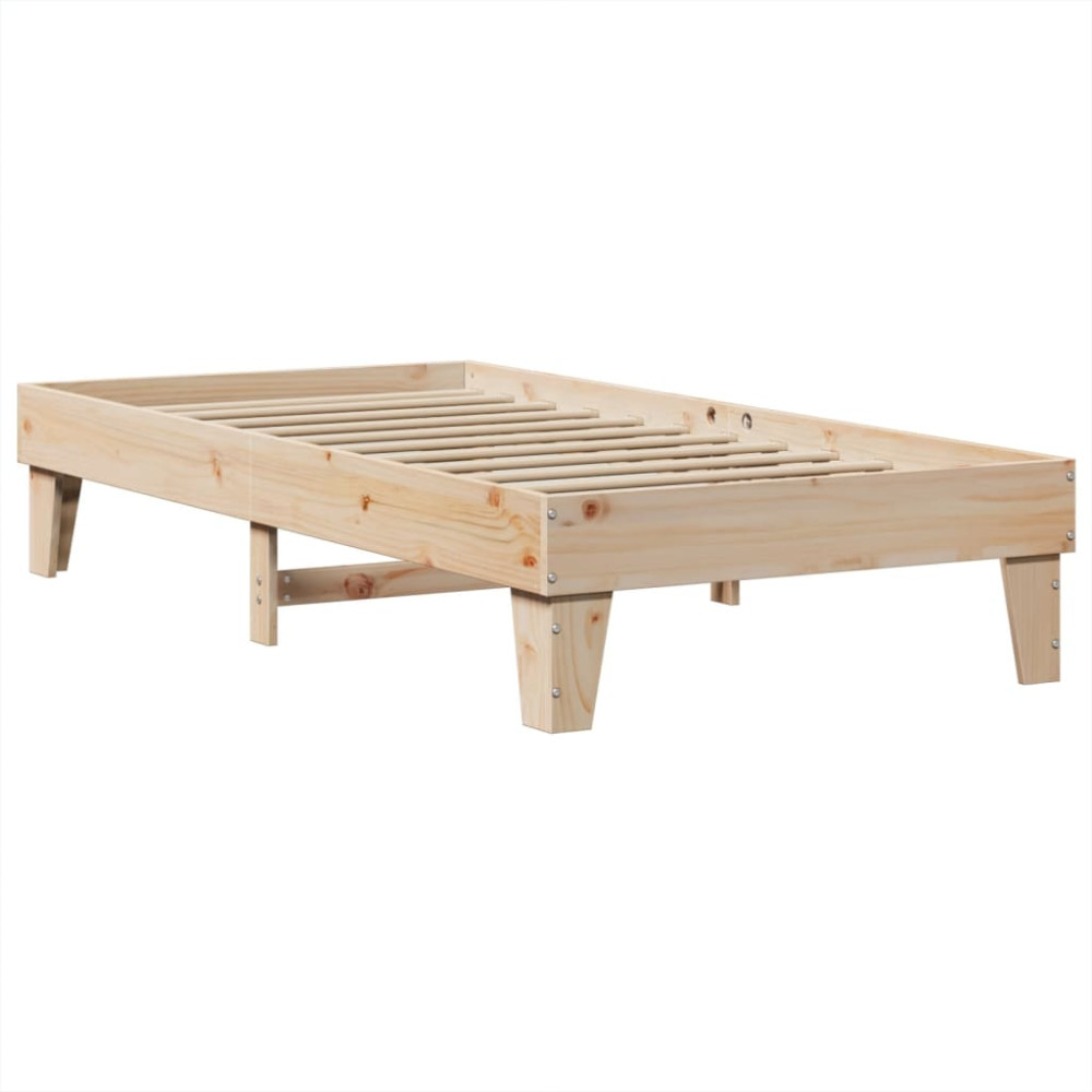 Produktbild för Sängram utan madrass 90x190 cm massiv furu