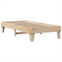 Produktbild för Sängram utan madrass 90x190 cm massiv furu