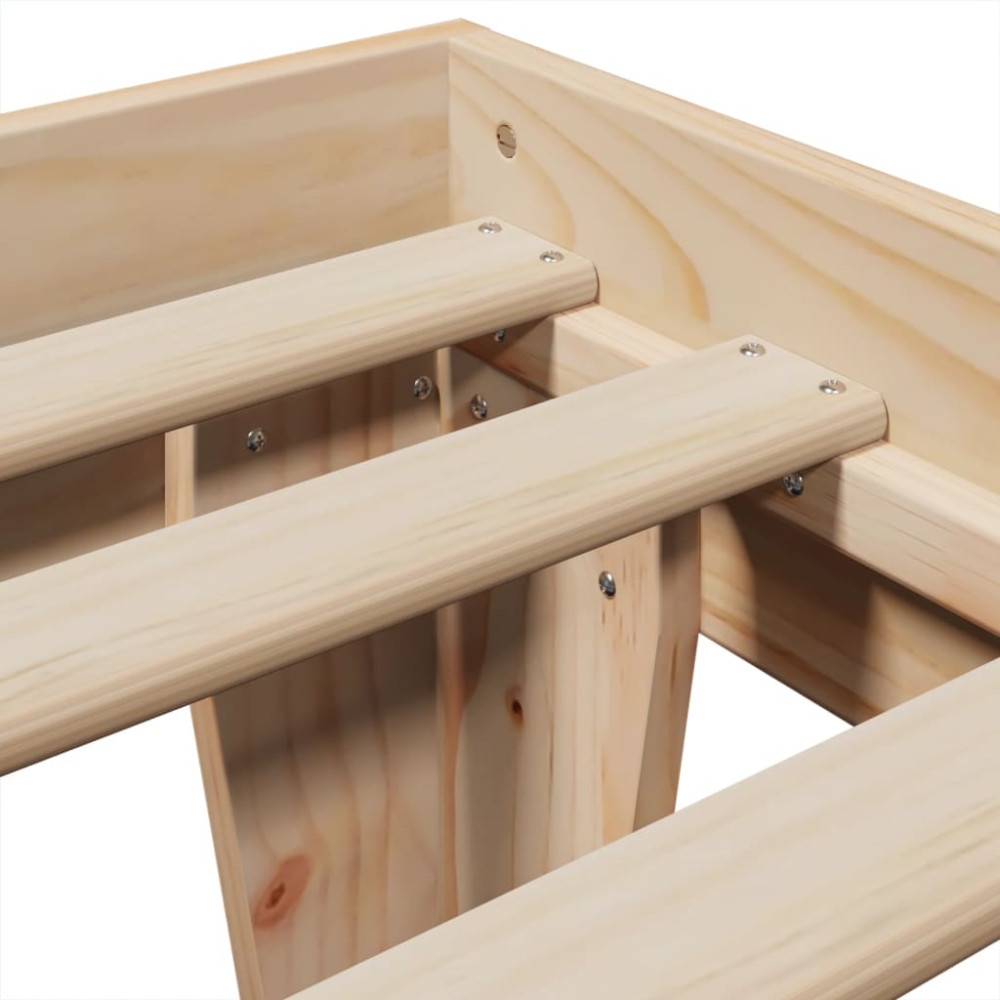Produktbild för Sängram utan madrass 90x190 cm massiv furu