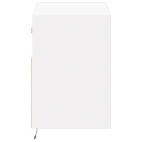 Produktbild för Väggmonterad tv-bänk LEDs vit 80x31x45 cm