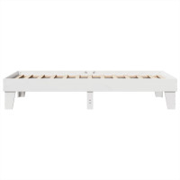 Produktbild för Sängram utan madrass vit 90x190 cm massiv furu