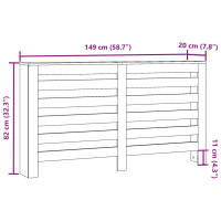 Produktbild för Elementskydd sonoma-ek 149x20x82 cm konstruerat trä