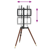 Produktbild för Tv-stativ för 37-65 tums skärm max VESA 400x400 mm 40kg