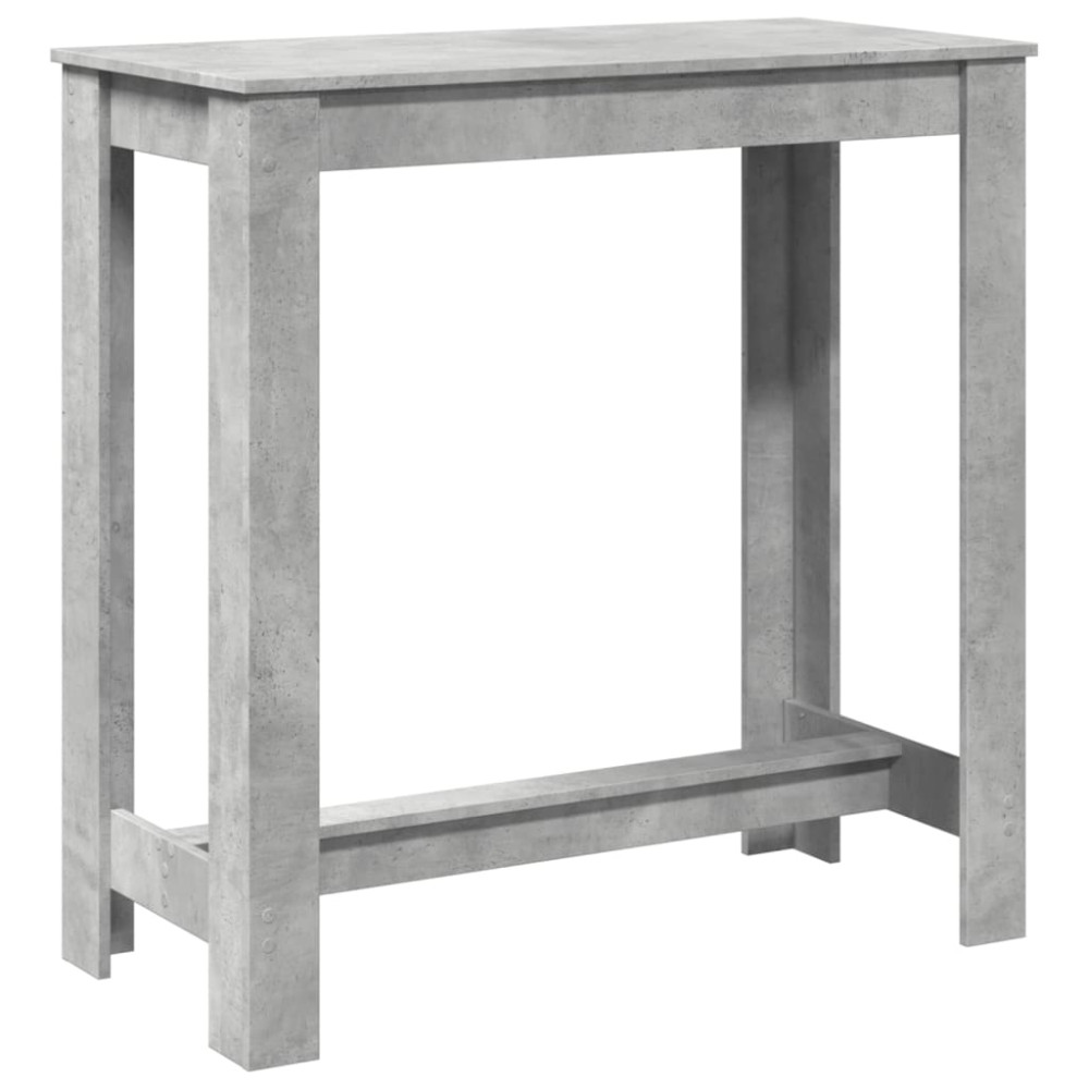 Produktbild för Barbord betonggrå 102x50x103,5 cm konstruerat trä