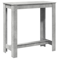 Produktbild för Barbord betonggrå 102x50x103,5 cm konstruerat trä