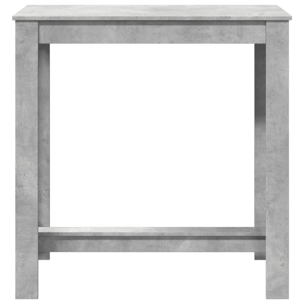 Produktbild för Barbord betonggrå 102x50x103,5 cm konstruerat trä