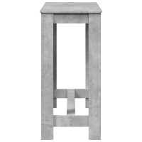 Produktbild för Barbord betonggrå 102x50x103,5 cm konstruerat trä