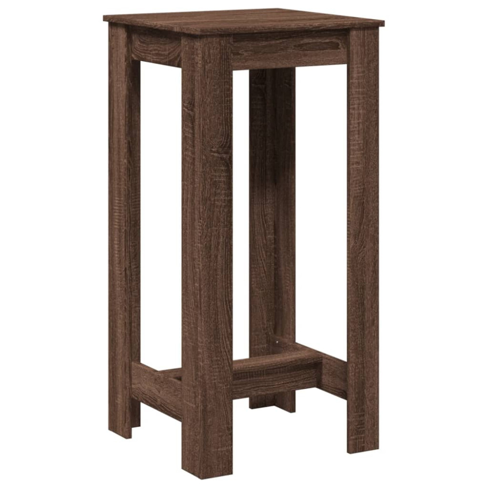 Produktbild för Barbord brun ek 51x50x103,5 cm konstruerat trä