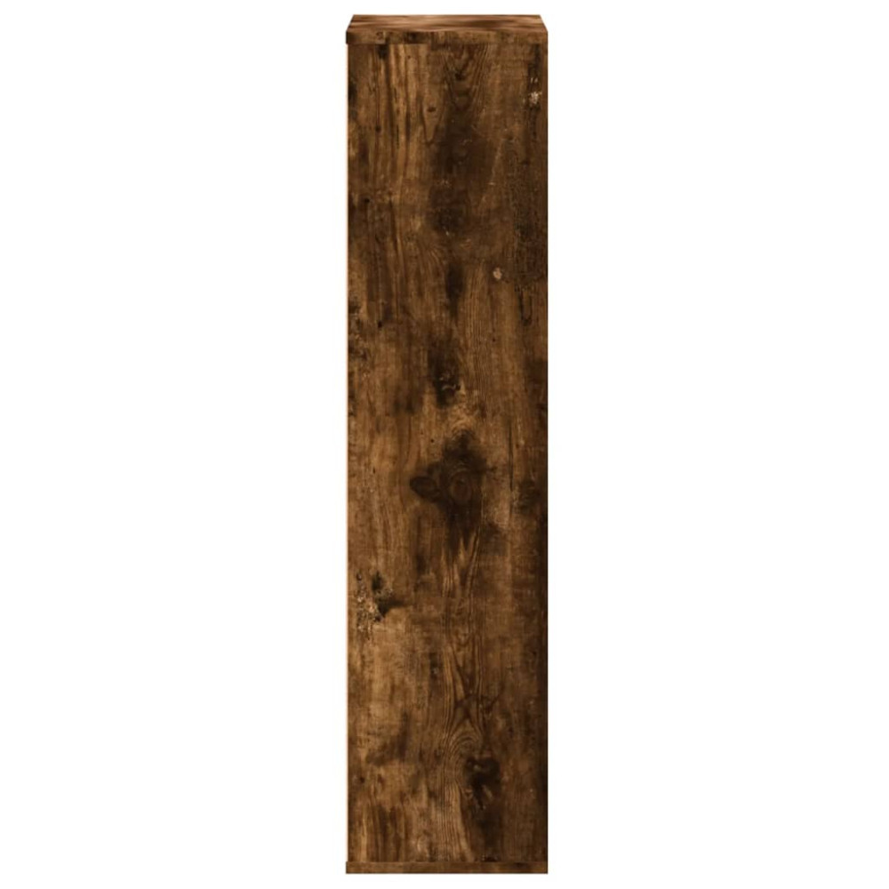 Produktbild för Bokhylla rökfärgad ek 50x25x105 cm konstruerat trä