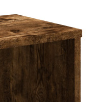 Produktbild för Bokhylla rökfärgad ek 50x25x105 cm konstruerat trä