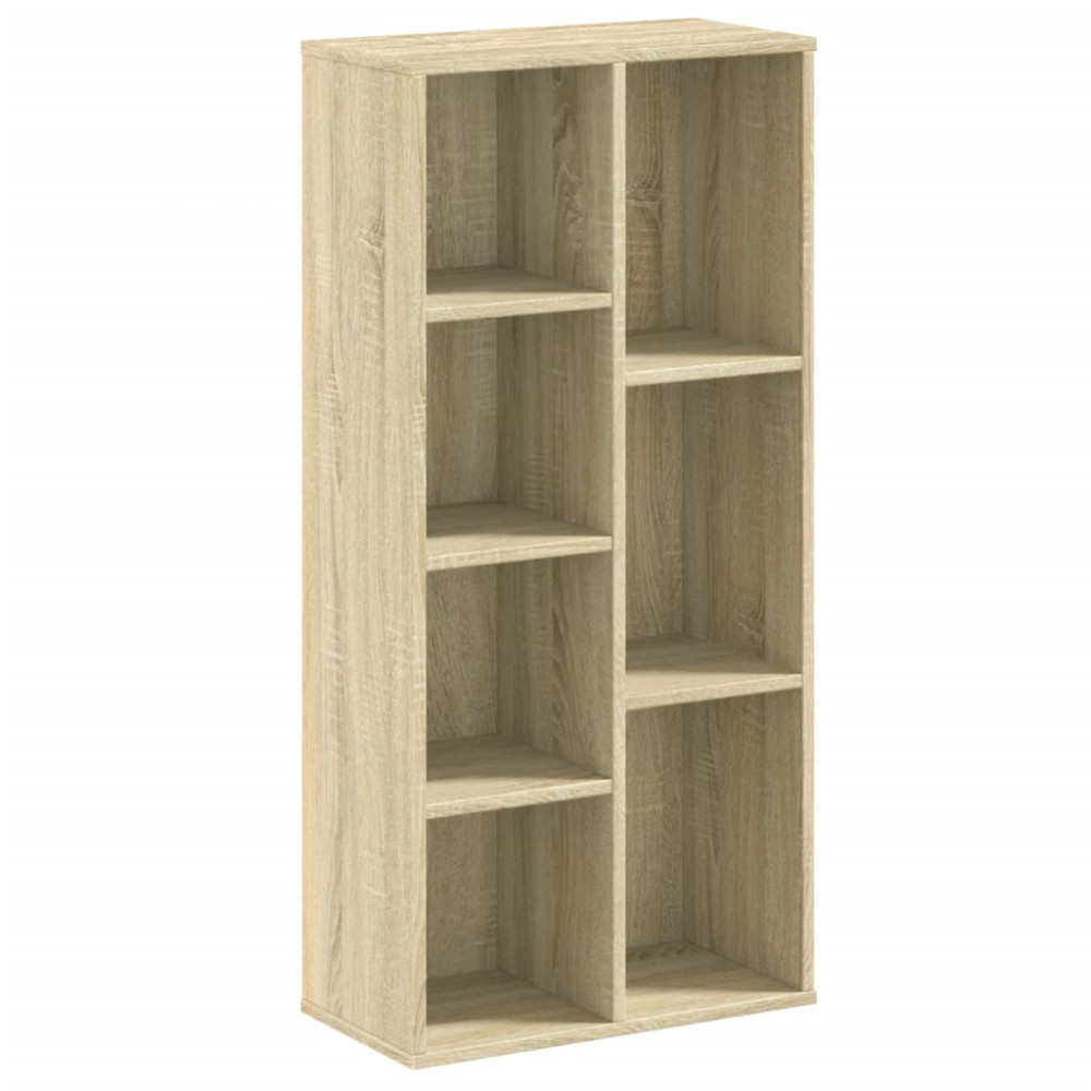 Produktbild för Bokhylla sonoma-ek 50x25x105 cm konstruerat trä