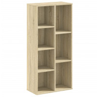 Produktbild för Bokhylla sonoma-ek 50x25x105 cm konstruerat trä