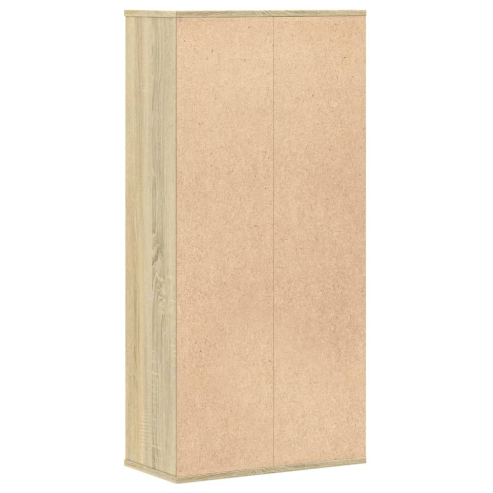 Produktbild för Bokhylla sonoma-ek 50x25x105 cm konstruerat trä