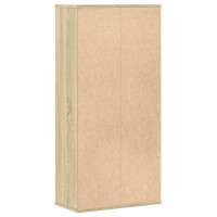 Produktbild för Bokhylla sonoma-ek 50x25x105 cm konstruerat trä