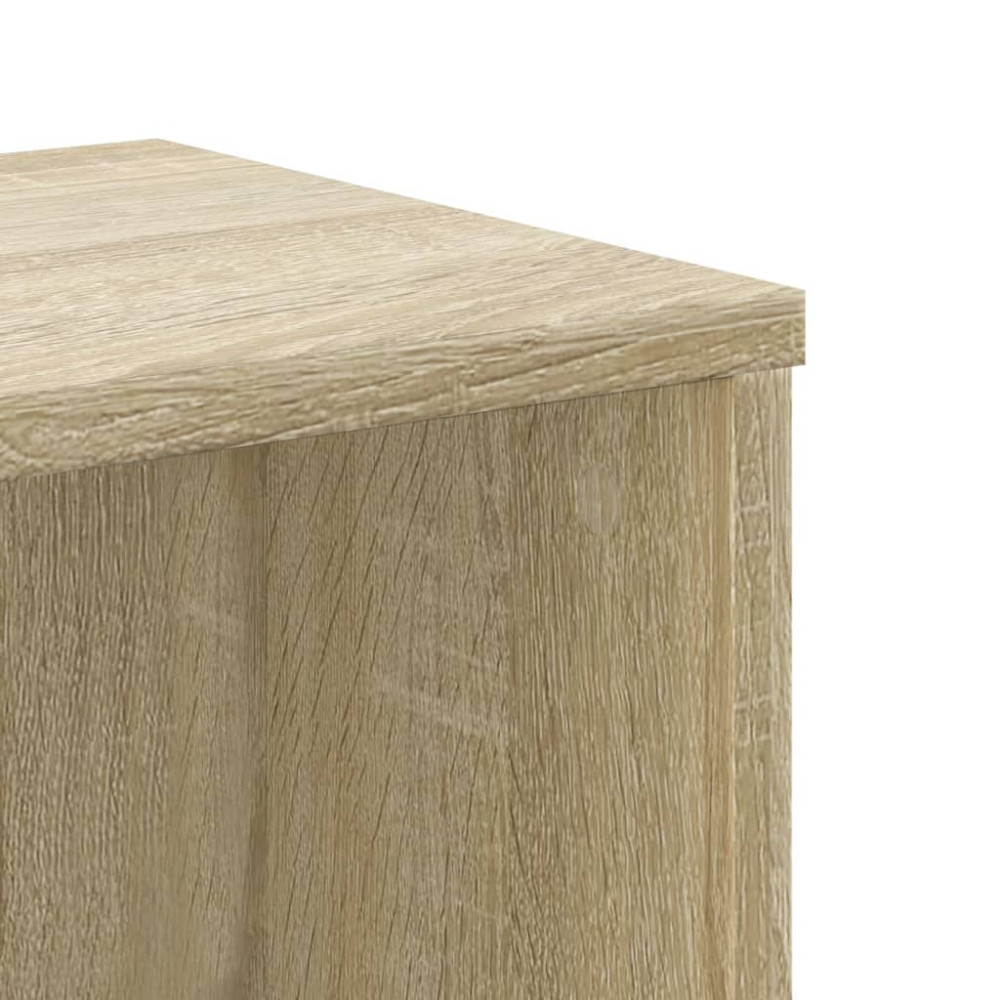 Produktbild för Bokhylla sonoma-ek 50x25x105 cm konstruerat trä