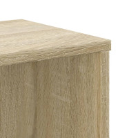Produktbild för Bokhylla sonoma-ek 50x25x105 cm konstruerat trä