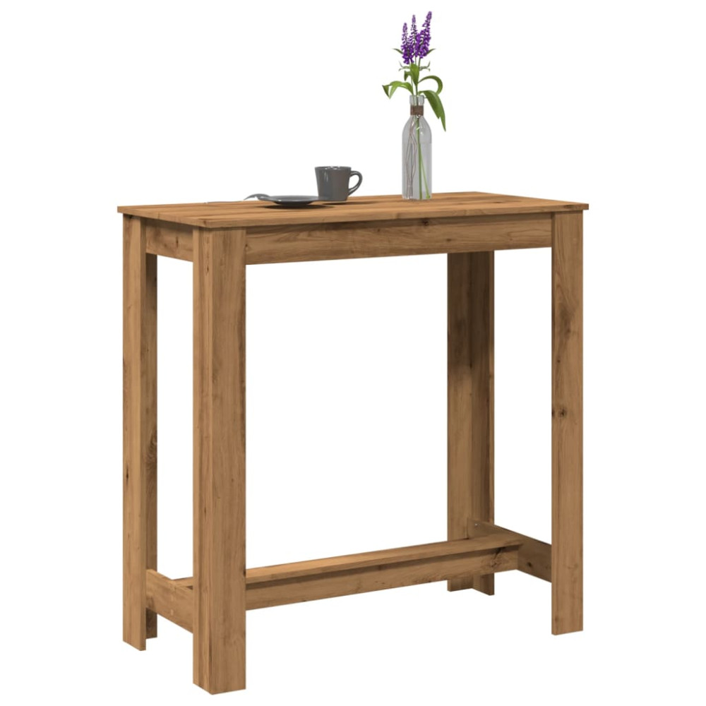 Produktbild för Barbord artisian-ek 102x50x103,5 cm konstruerat trä
