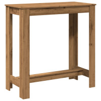 Produktbild för Barbord artisian-ek 102x50x103,5 cm konstruerat trä