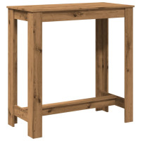 Produktbild för Barbord artisian-ek 102x50x103,5 cm konstruerat trä