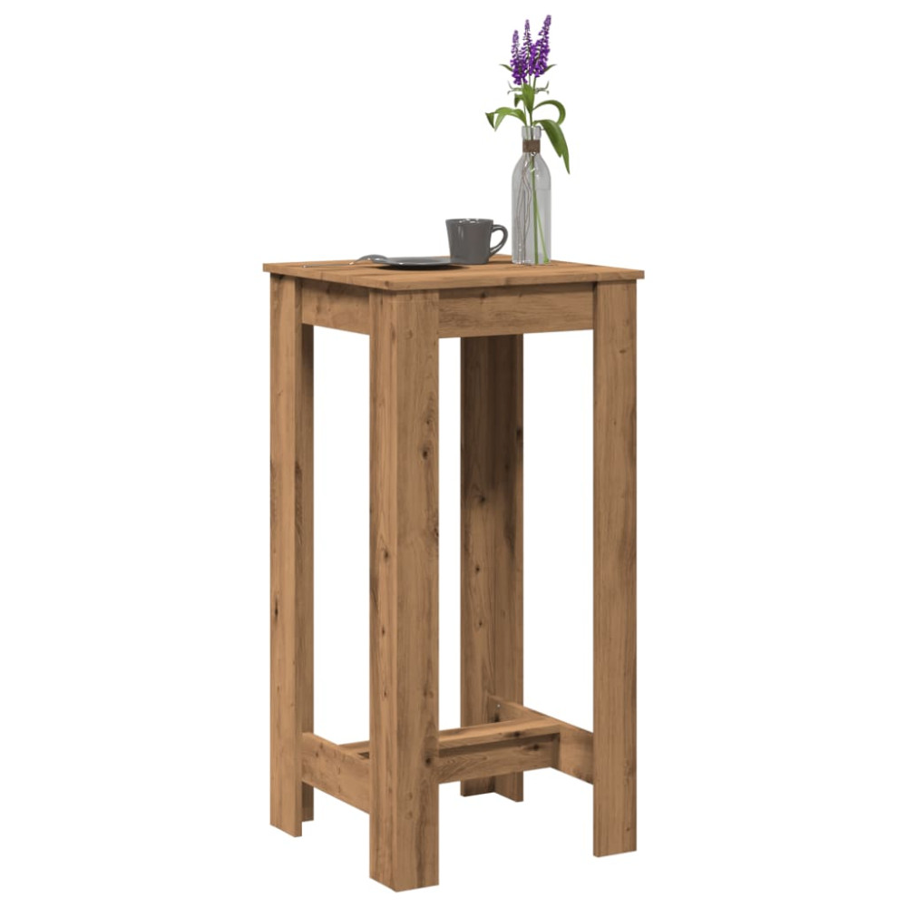 Produktbild för Barbord artisian-ek 51x50x103,5 cm konstruerat trä