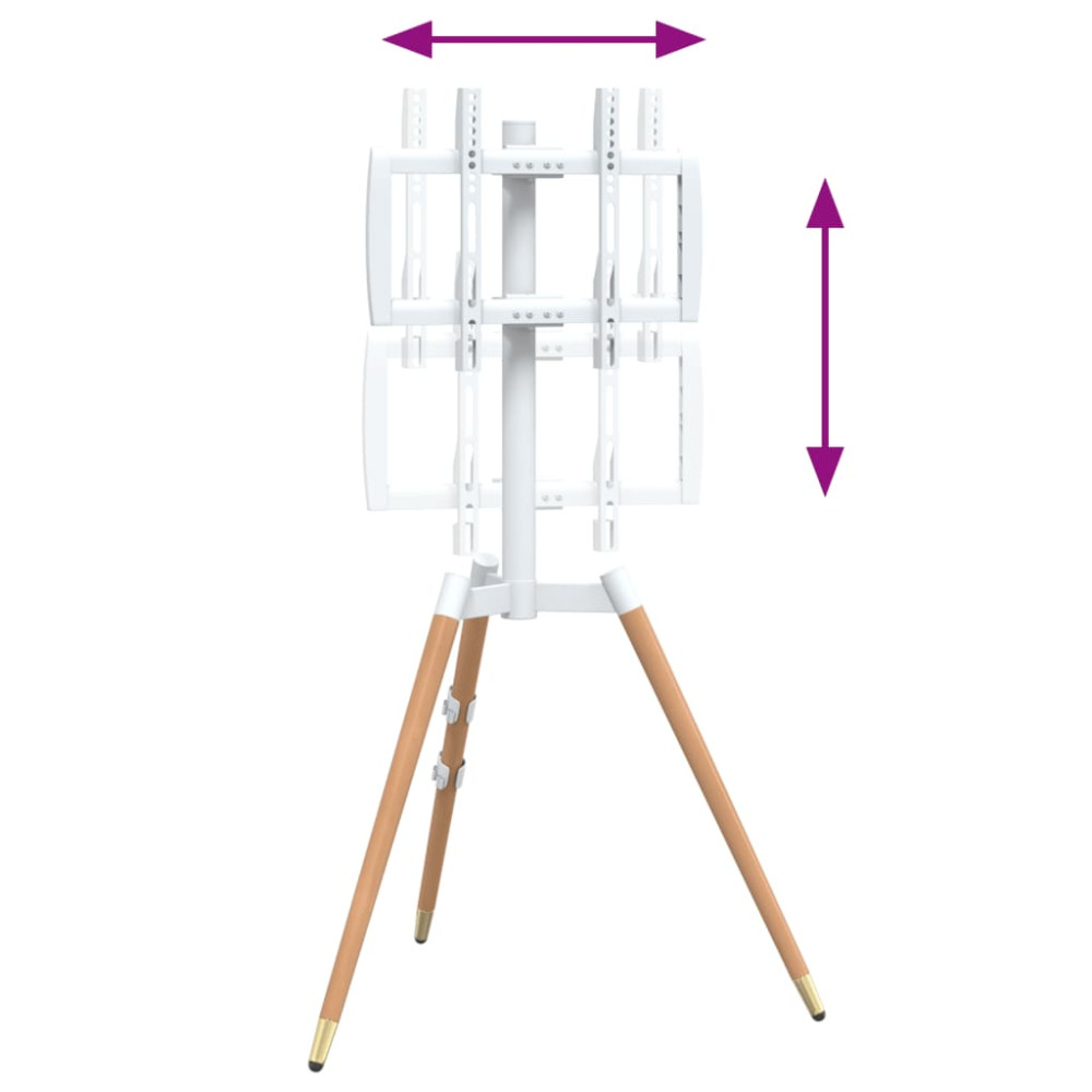 Produktbild för Tv-stativ för 37-65 tums skärm max VESA 400x400 mm 40kg