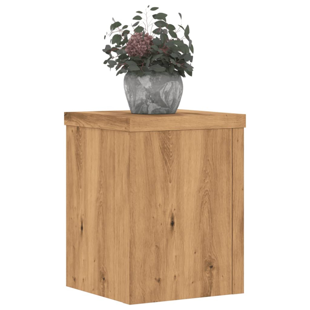 Produktbild för Växtställ 2 st ek 15x15x20 cm konstruerat trä