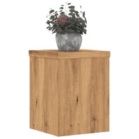 Produktbild för Växtställ 2 st ek 15x15x20 cm konstruerat trä