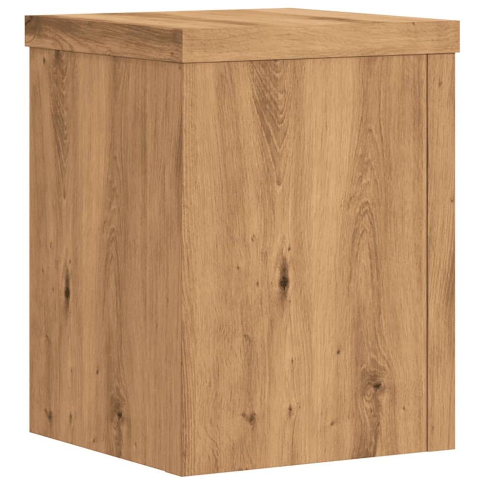 Produktbild för Växtställ 2 st ek 15x15x20 cm konstruerat trä