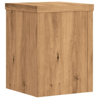 Produktbild för Växtställ 2 st ek 15x15x20 cm konstruerat trä