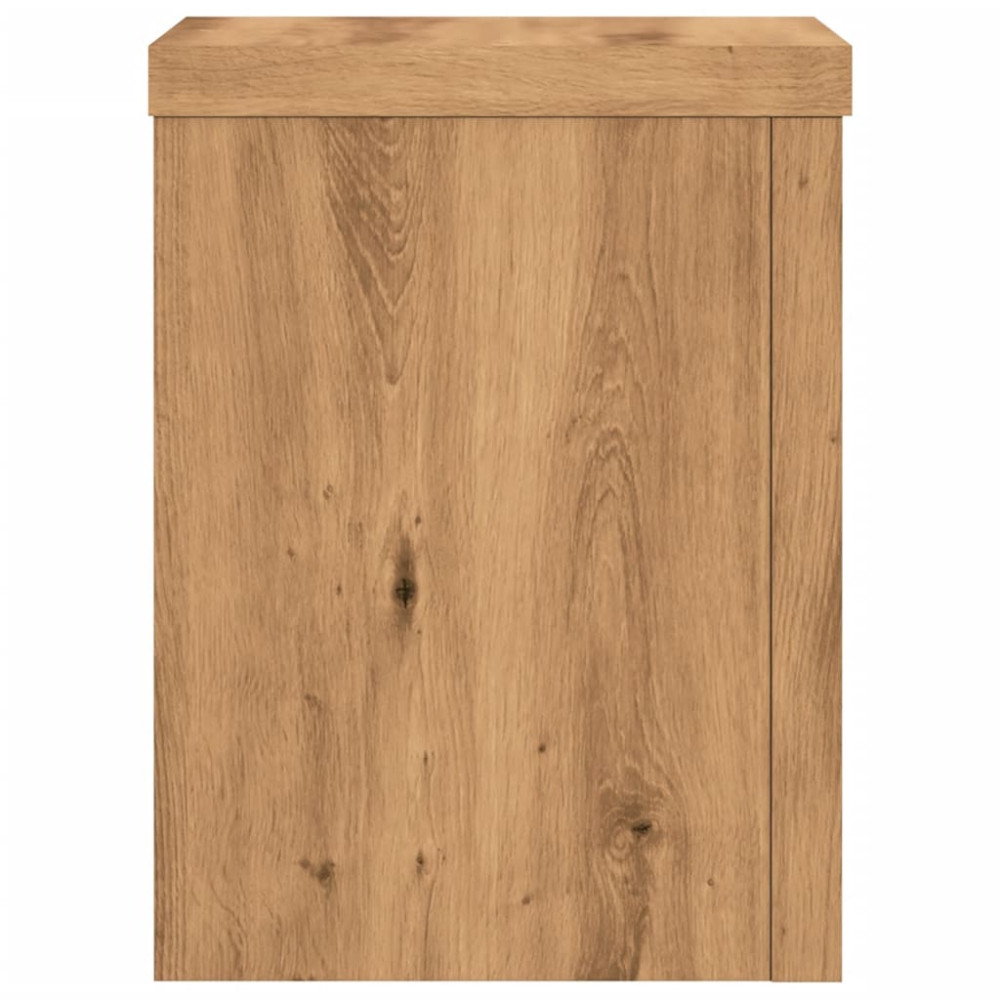 Produktbild för Växtställ 2 st ek 15x15x20 cm konstruerat trä