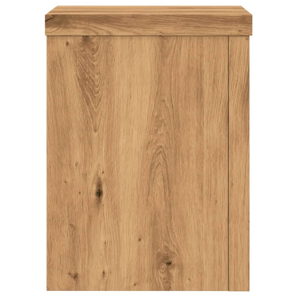 Produktbild för Växtställ 2 st ek 15x15x20 cm konstruerat trä