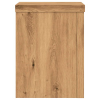 Produktbild för Växtställ 2 st ek 15x15x20 cm konstruerat trä